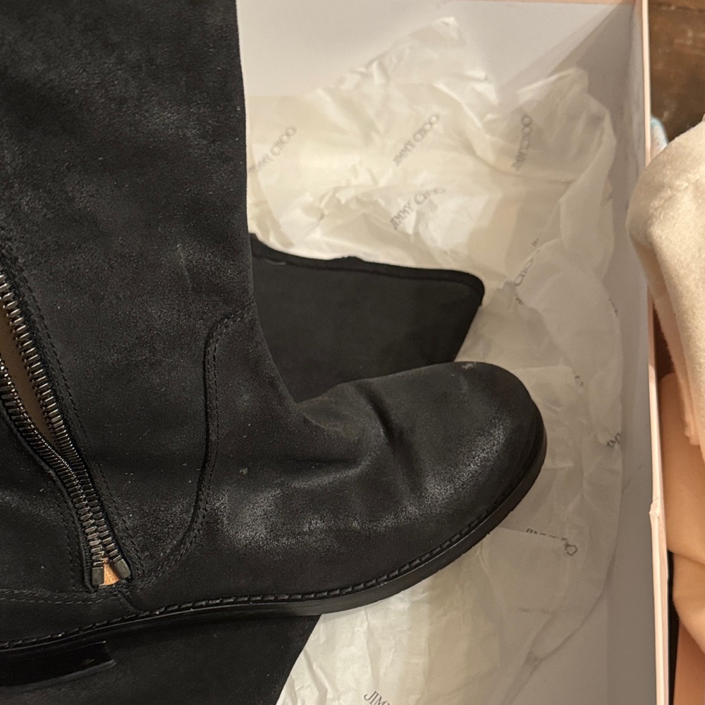 Jimmy Choo Black Heeled Boots - Picture 8 of 14